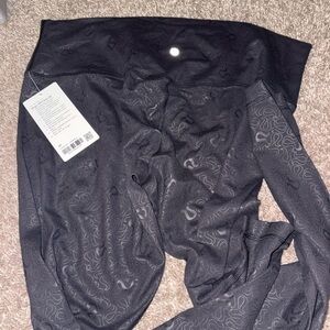 Lulu Lemon Black Align Logo Leggings